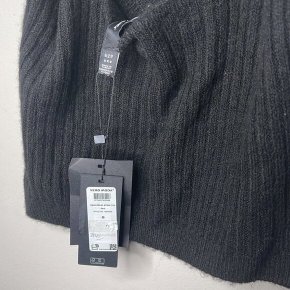 VERO MODA Wide Strap Knitted Top Size M - Picture 6 of 7